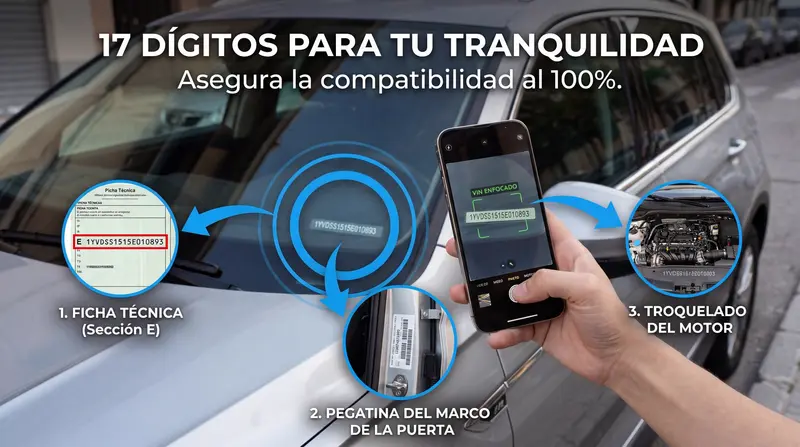 ¿Qué Es el Número de Bastidor (VIN) y Cómo Verificar Compatibilidad de Piezas?